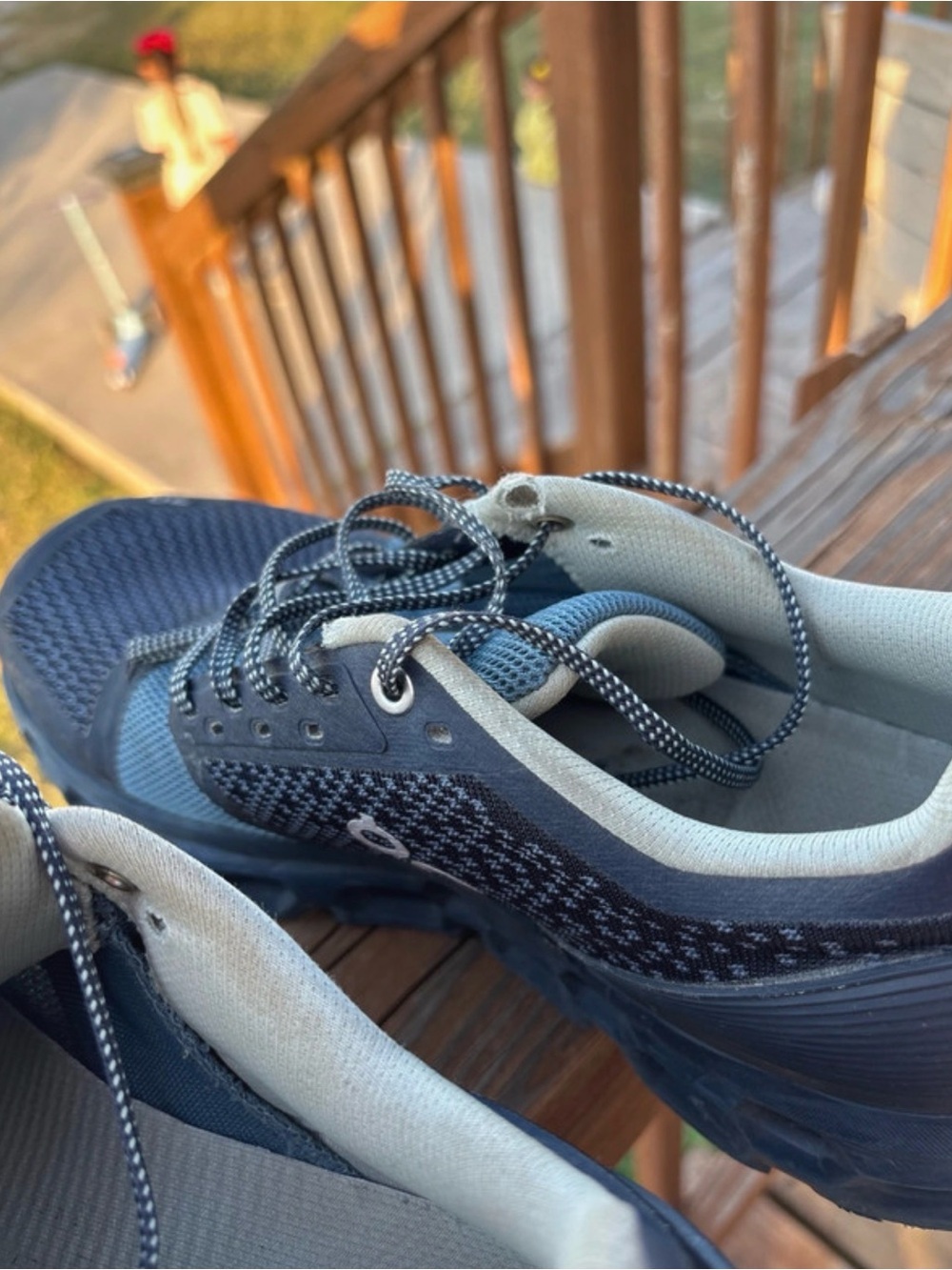 On Women's Cloudventure Trail Running Shoes - Navy/Gray - Picture 7 of 7